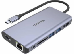 UNITEK uHUB S7 USB 3.2 Gen 1 (3.1 Gen 1) Type-C Grey