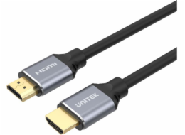 Unitek HDMI - HDMI kabel 2m stříbrný (C138W)