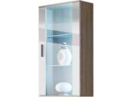 Cama hanging display cabinet SOHO sonoma oak/white gloss