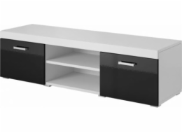 Cama TV stand 140 SAMBA white/black gloss