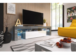Cama TV stand TORO 158 grey/white gloss