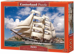 Castorland Puzzle 500 Tall Ship opouštějící přístav (253343)