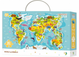 Dodo Observation puzzle 80 Mapa světa zvířat