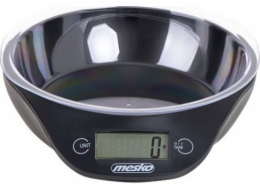 Mesko | Kitchen scale with a bowl | MS 3164 | Maximum weight (capacity) 5 kg | Graduation 1 g | Display type LCD | Black