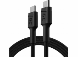 Green Cell KABGC30 USB kabel USB 2.0 1,2 m USB C Černá