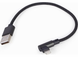 GEMBIRD CC-USB2-AMLML-0.2M Angled 8-pin USB charging-data cable 0.2 m black
