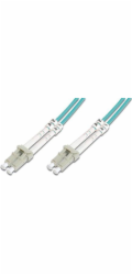 DIGITUS Fiber Optic Patch Cord, LC to LC, Multimode OM4 - 50/125 µ, Duplex Length 1m