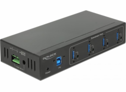 Delock Externer Industrie Hub 4 x USB 3.0 Typ-A, USB-Hub 63309