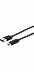 Equip kabel USB-A - USB-C USB 1 m černý (12834107)