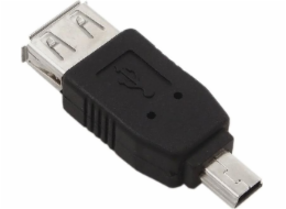 Adapter USB Akyga miniUSB - USB Czarny  (AK-AD-07)