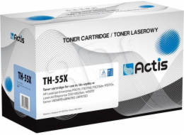 Actis Tonerová kazeta TH-55X (náhrada za HP 55X CE255X, Canon CRG-724H; standardní; 12500 stran; černá)