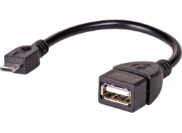 Adapter USB Akyga microUSB - USB Czarny  (AK-AD-09)