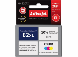 Activejet AH-62CRX ink for HP printer; HP 62XL C2P07AE replacement; Premium; 18 ml; color