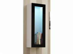 Cama Cabinet VIGO 90 sklo 90/35/32 bílá/černý lesk
