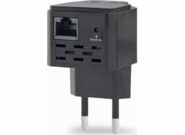 Gembird WNP-RP300-03-BK most/opakovač Síťový opakovač 300 Mbit/s Černá