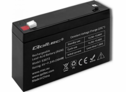 Qoltec AGM Battery | 6V | 7.2Ah | Maintenance-free | Efficient | LongLife | for toys  vehicles