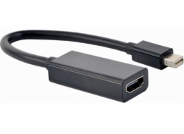Gembird adaptér Mini DisplayPort (M) na HDMI (F), 4K, 0.15 m kabel, černý