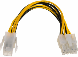 Akyga AK-CA-10 power cable Black  Yellow 0.15 m