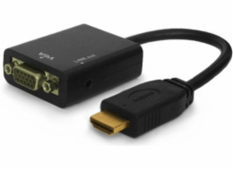 Elmak HDMI AV adaptér - D-Sub (VGA) černý (CL-23)