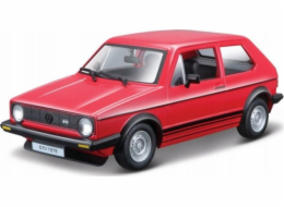 Kovový model Volkswagen Golf Mk1 GTI 1979 Červená 1/24