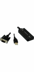 AV LogiLink D-Sub (VGA) - HDMI + USB-A adaptér černý (CV0060)