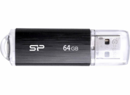 SILICON POWER Ultima U02 Pendrive USB flash drive 64 GB USB 2.0 (SP064GBUF2U02V1K) Black PAMSLPFLD0004