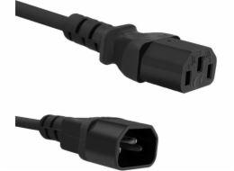 Qoltec C13 / C14 napájecí kabel, 3m (53898)
