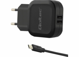 Qoltec Smartphone / Tablet 2x USB nabíječka (50187)