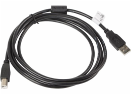 Lanberg CA-USBA-11CC-0018-BK USB-A (M) na USB-B (M), 1.8m, černý LANBERG USB-A (M) na USB-B (M) 2.0 kabel 1,8m, černý