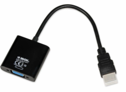 iBox IAHV01 video cable adapter HDMI Type A (Standard) VGA (D-Sub) Black