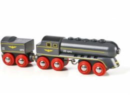 Brio 33697 Rychlý šedý vlak s vagonem