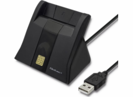 Čtečka ID karet Qoltec Smart Chip | USB 2.0 | Plug Play 50643