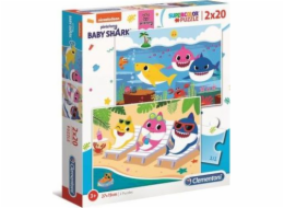 Clementoni Puzzle 2x20 dílků Žralok (24777)