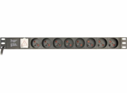 EnerGenie EG-PDU-014-F Rack Power Distribution Unit (8 FR sockets  1U  16A  Schuko plug  3m  black color)