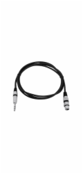 Omnitronic Adapterkabel 2,0 m XLR(F)/6,3mm Jack cerna