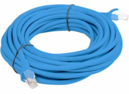 LANBERG Patch kabel CAT.5E UTP 10M modrý Fluke Passed  