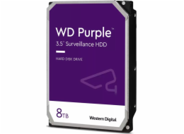 WD HDD Purple Survaillance (3.5  , 8TB, 128MB, 5640 RPM, SATA 6 Gb/s) 
