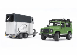 Land Rover Defender mit Pferdeanhänger, Modellfahrzeug