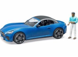 Auto Roadster modrý s odnímatelnou figurkou
