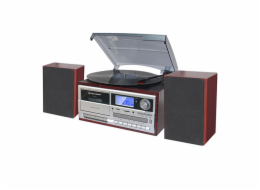 Mikrosystém s gramofonem Roadstar, HIF-8892 EBT, s gramofonem, BT, MP3, CD, CD-R, RW, LCD displej, 2 x 5W RMS