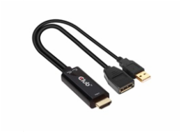 Club3D adaptér aktivní HDMI na DisplayPort 4K60Hz, M/F