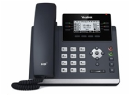 Yealink SIP-T42U SIP telefon, PoE, 2,7" 192x64 LCD, 15 prog.tl.,2xUSB, GigE