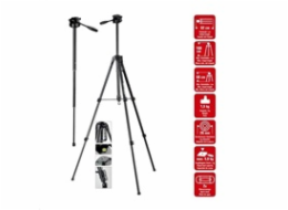 Braun LW 168S stativ (60-168cm, 1500 g, 3-směrná hlava, max.5kg, monopod)