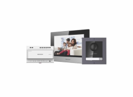 Videotelefon Hikvision DS-KIS702 set, 2-drát, bytový monitor + dveřní stanice + napájecí zdroj
