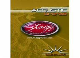 Stagg AC-1356-BR, sada strun pro akustickou kytaru, medium