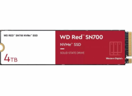 WD Red SN700 4TB, WDS400T1R0C WD RED SSD NVMe 4TB PCIe SN700, Geb3 8GB/s, (R:3400/W:3100 MB/s) TBW 5100
