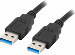 Lanberg CA-USBA-30CU-0010-BK USB cable 1m 3.0 USB A Black