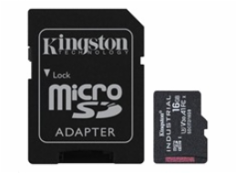 Kingston MicroSDHC karta 16GB Industrial C10 A1 pSLC Card + SD Adapter