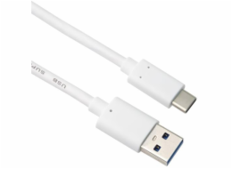 Kabel USB-C - USB 3.0 A (USB 3.2 generation 2, 3A, 10Gbit/s) 2m bílý