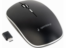 Gembird MUSW-4BSC-01 mouse Ambidextrous RF Wireless + USB Type-C Optical 1600 DPI